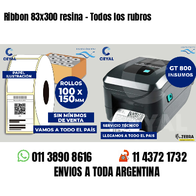 Ribbon 83x300 resina - Todos los rubros