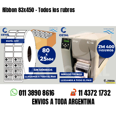 Ribbon 83x450 - Todos los rubros