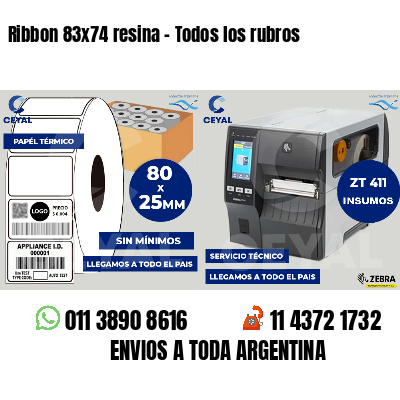 Ribbon 83x74 resina - Todos los rubros