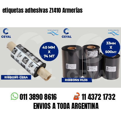 etiquetas adhesivas Zt410 Armerías