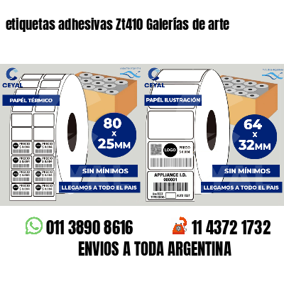 etiquetas adhesivas Zt410 Galerías de arte