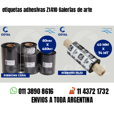 etiquetas adhesivas Zt410 Galerías de arte