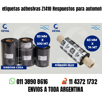 etiquetas adhesivas Zt410 Respuestos para automotores