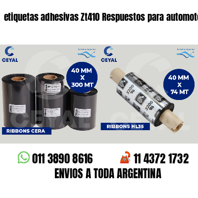 etiquetas adhesivas Zt410 Respuestos para automotores