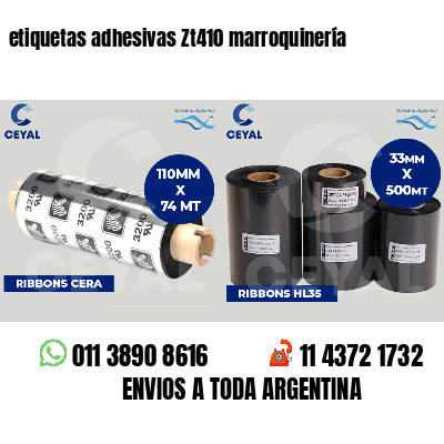 etiquetas adhesivas Zt410 marroquinería