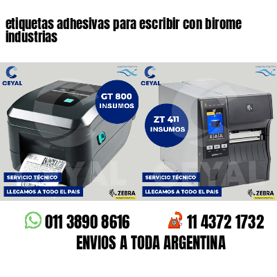 etiquetas adhesivas para escribir con birome industrias