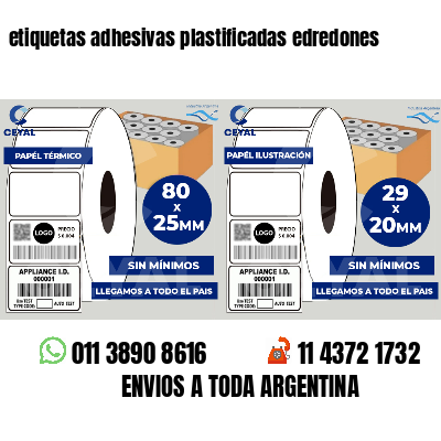 etiquetas adhesivas plastificadas edredones