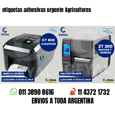 etiquetas adhesivas urgente Agricultores