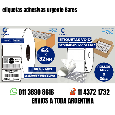 etiquetas adhesivas urgente Bares