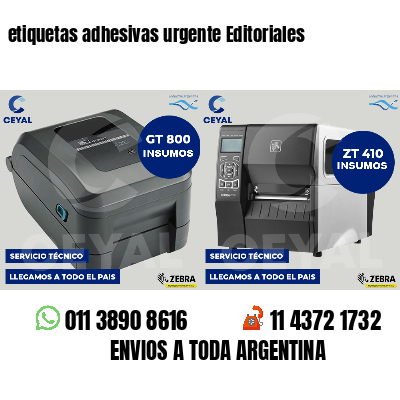 etiquetas adhesivas urgente Editoriales