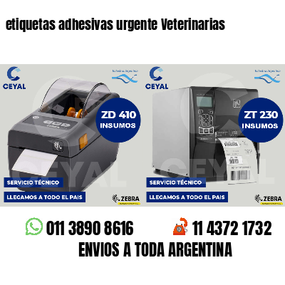 etiquetas adhesivas urgente Veterinarias