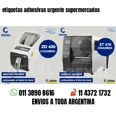 etiquetas adhesivas urgente supermercados