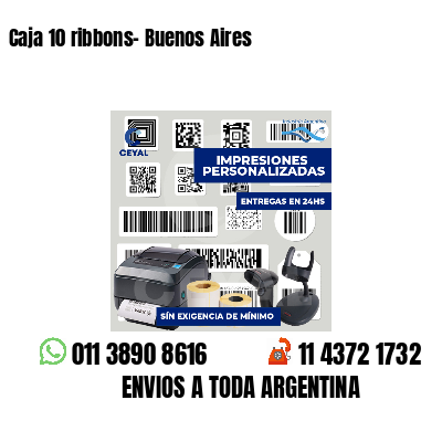 Caja 10 ribbons- Buenos Aires