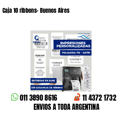 Caja 10 ribbons- Buenos Aires