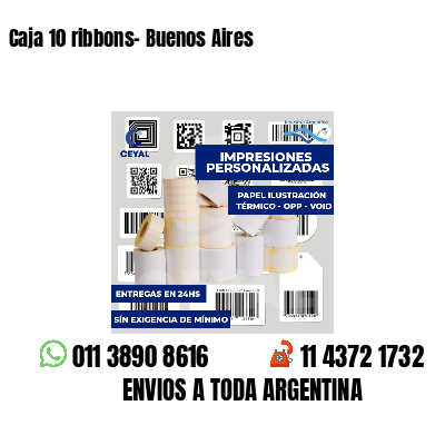 Caja 10 ribbons- Buenos Aires