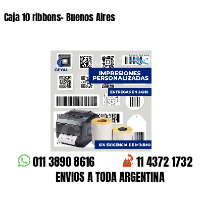 Caja 10 ribbons- Buenos Aires