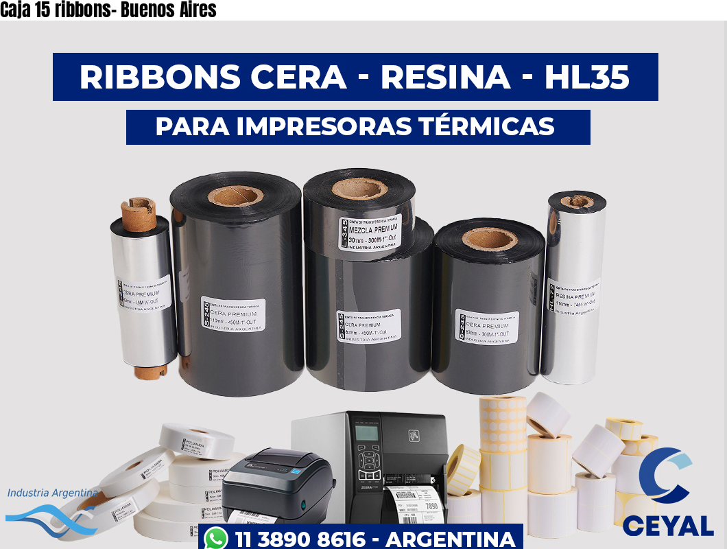 Caja 15 ribbons- Buenos Aires