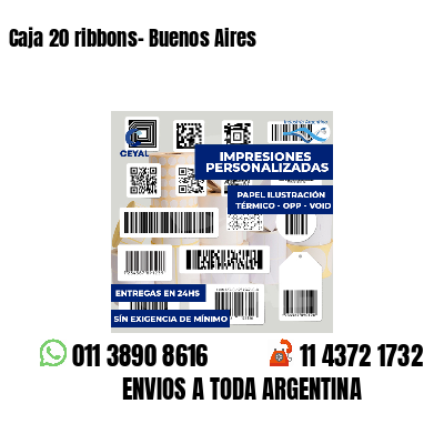 Caja 20 ribbons- Buenos Aires