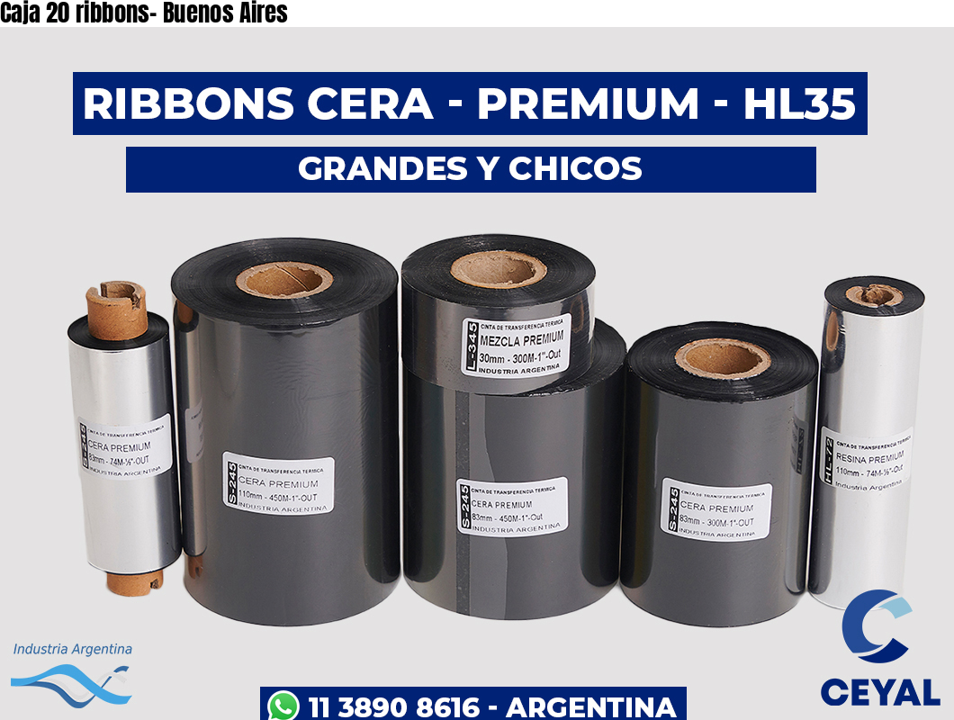 Caja 20 ribbons- Buenos Aires