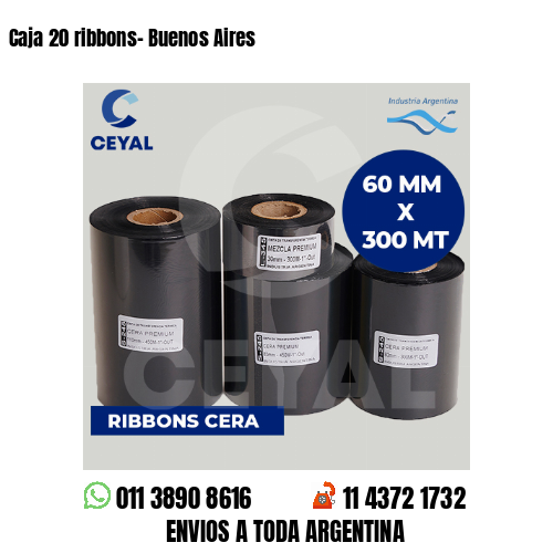 Caja 20 ribbons- Buenos Aires