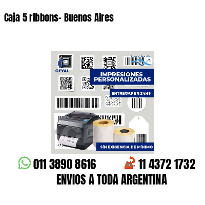 Caja 5 ribbons- Buenos Aires