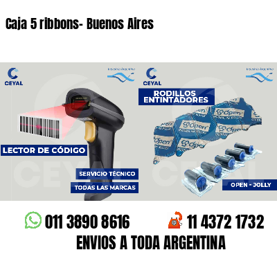 Caja 5 ribbons- Buenos Aires