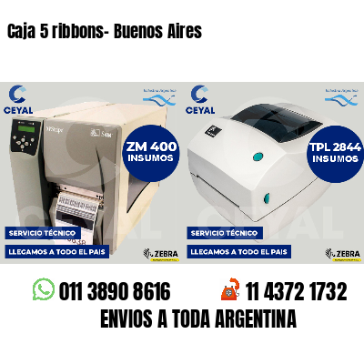 Caja 5 ribbons- Buenos Aires