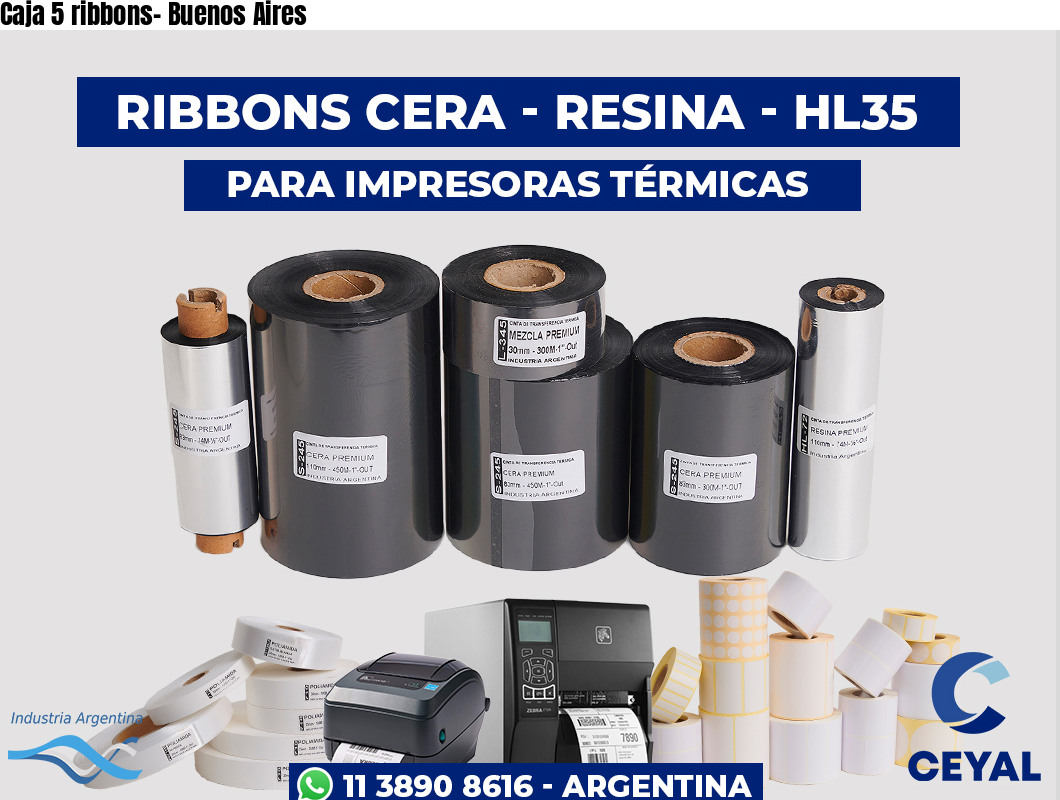 Caja 5 ribbons- Buenos Aires