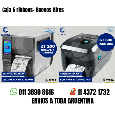 Caja 5 ribbons- Buenos Aires