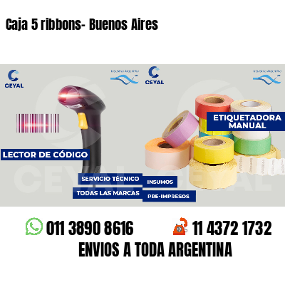 Caja 5 ribbons- Buenos Aires