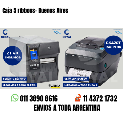 Caja 5 ribbons- Buenos Aires