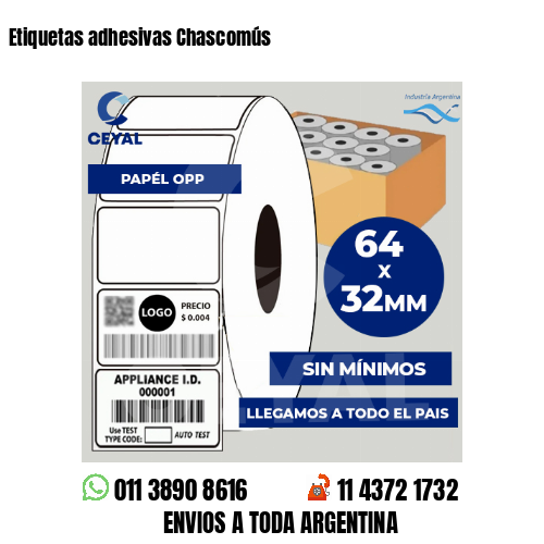 Etiquetas adhesivas Chascomús