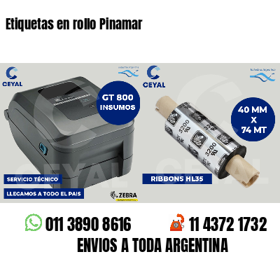 Etiquetas en rollo Pinamar