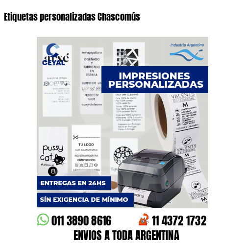 Etiquetas personalizadas Chascomús