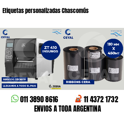 Etiquetas personalizadas Chascomús