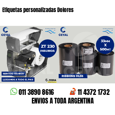 Etiquetas personalizadas Dolores