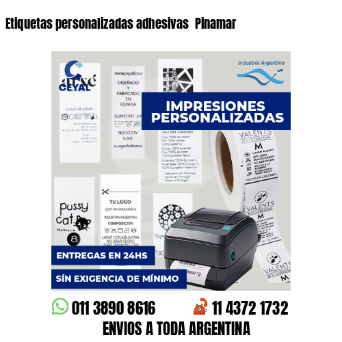 Etiquetas personalizadas adhesivas  Pinamar