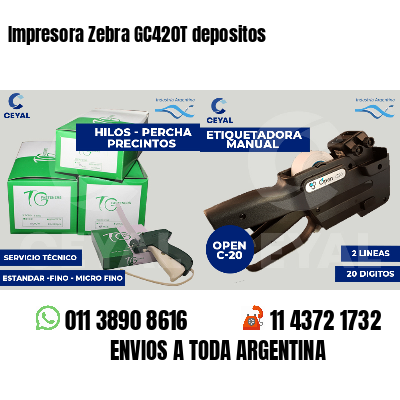 Impresora Zebra GC420T depositos