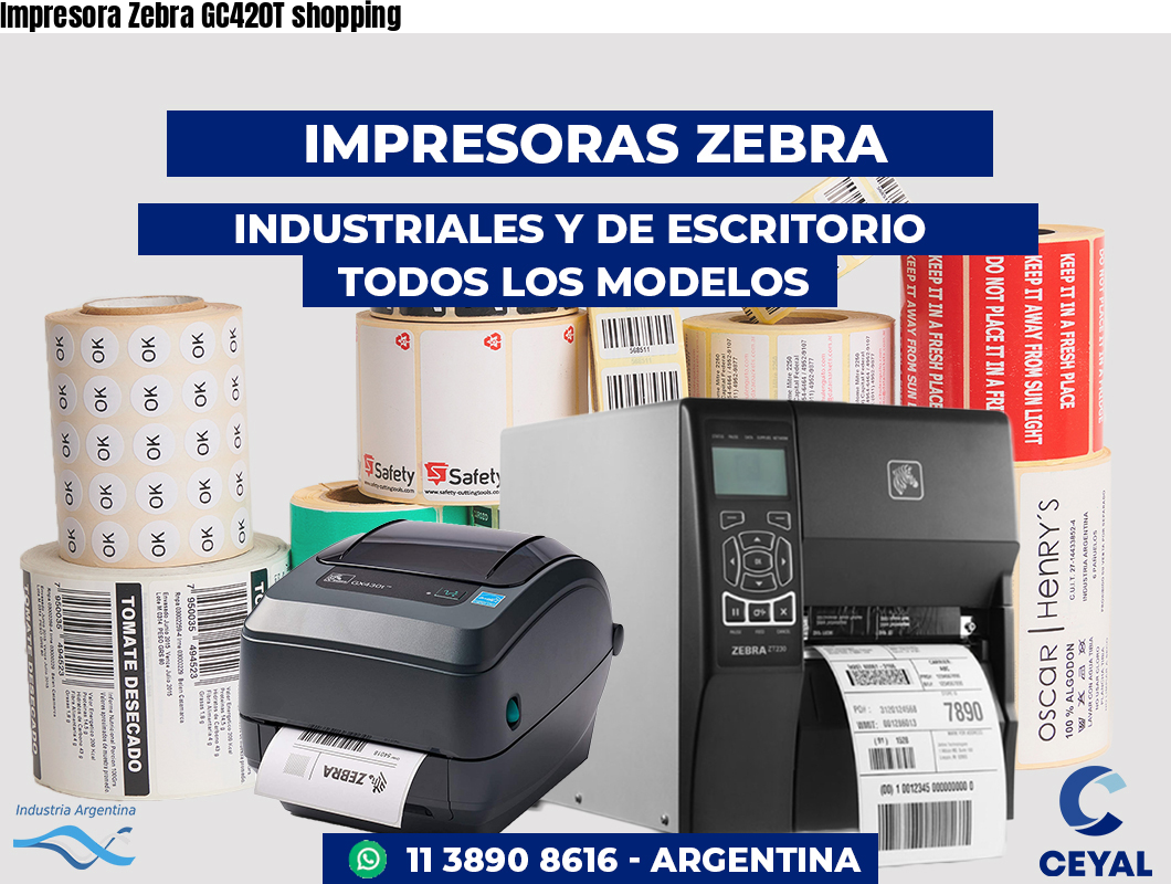 Impresora Zebra GC420T shopping