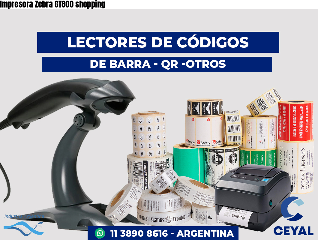 Impresora Zebra GT800 shopping