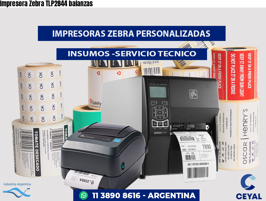 Impresora Zebra TLP2844 balanzas