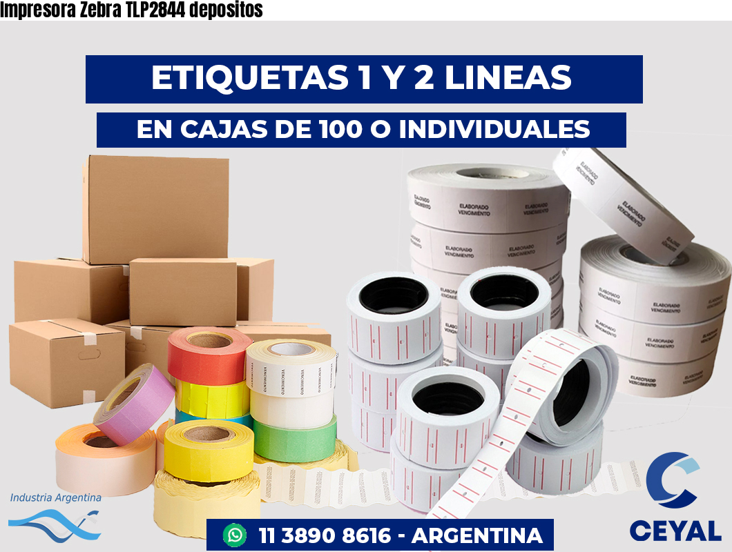 Impresora Zebra TLP2844 depositos