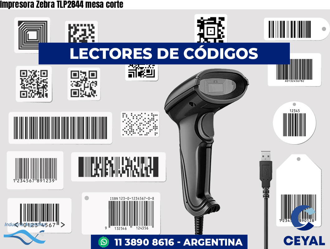 Impresora Zebra TLP2844 mesa corte