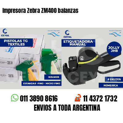 Impresora Zebra ZM400 balanzas