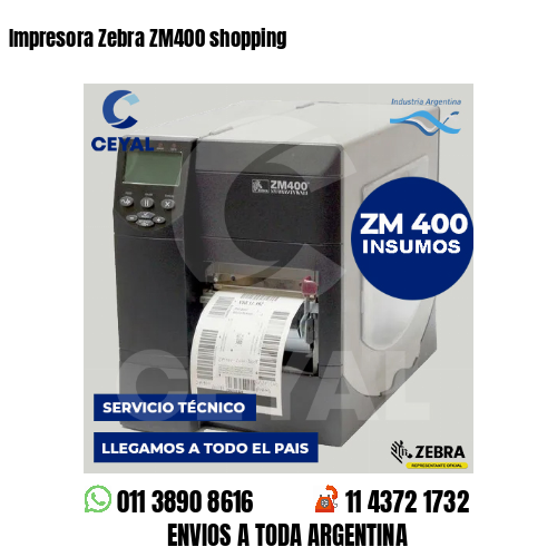 Impresora Zebra ZM400 shopping