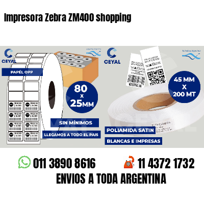 Impresora Zebra ZM400 shopping