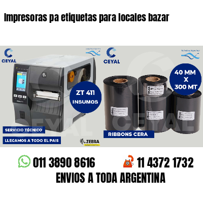 Impresoras pa etiquetas para locales bazar