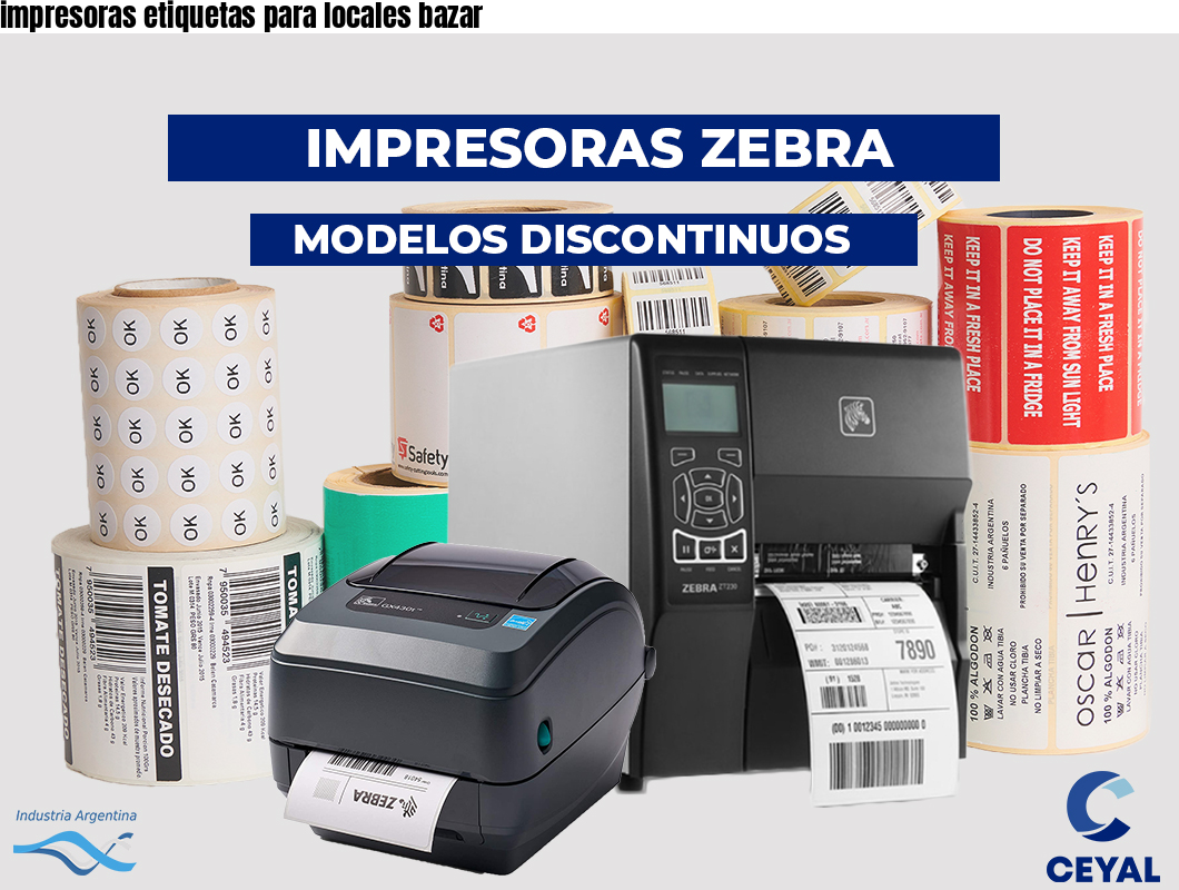 impresoras etiquetas para locales bazar