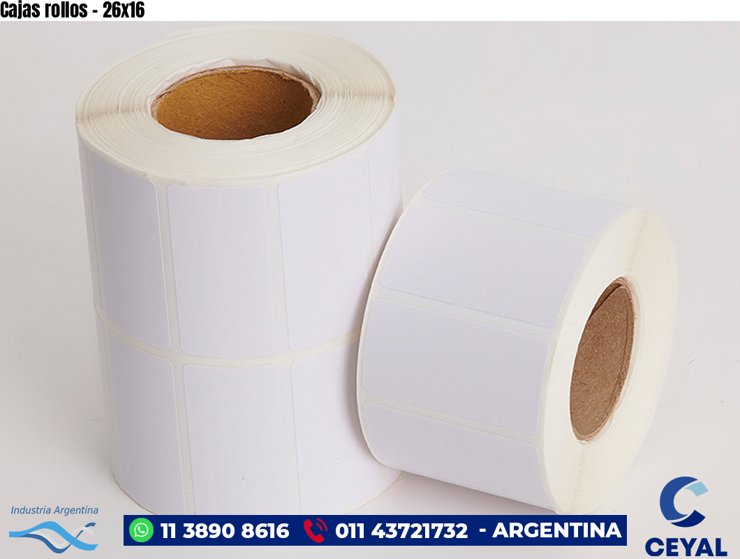 Cajas rollos - 26x16