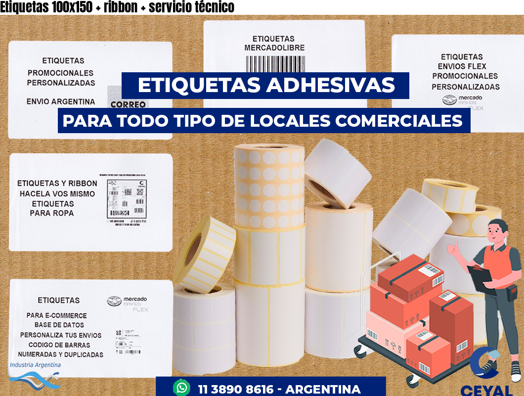 Etiquetas 100x150   ribbon   servicio técnico